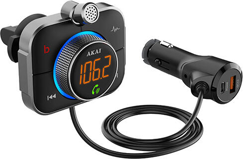 Transmiter AKAI, FMT-95BT, bezdrátový, Bluetooth, čtečka MicroSD karet