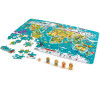 Puzzle Hape dětské - Mapa světa 2 v 1