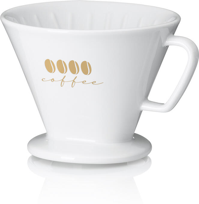 KELA Kávový filtr porcelánový Excelsa L bílá KL-12492