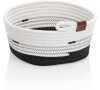 KELA Košík Hedda 25 cm směs bavlna/polyester bílo-černá KL-24457