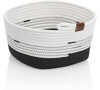 KELA Košík Hedda 28 cm směs bavlna/polyester bílo-černá KL-24458