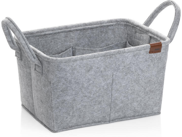 KELA Koš Fay 35x25 cm filc světle šedá KL-24462