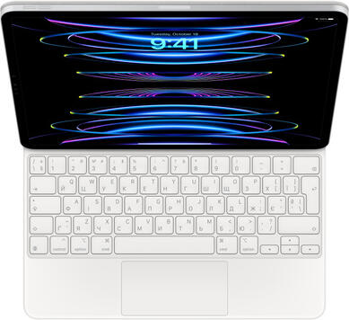 Apple magic Keyboard for 13" iPad Air (M2) -UA-White (MJQL3UA/A)