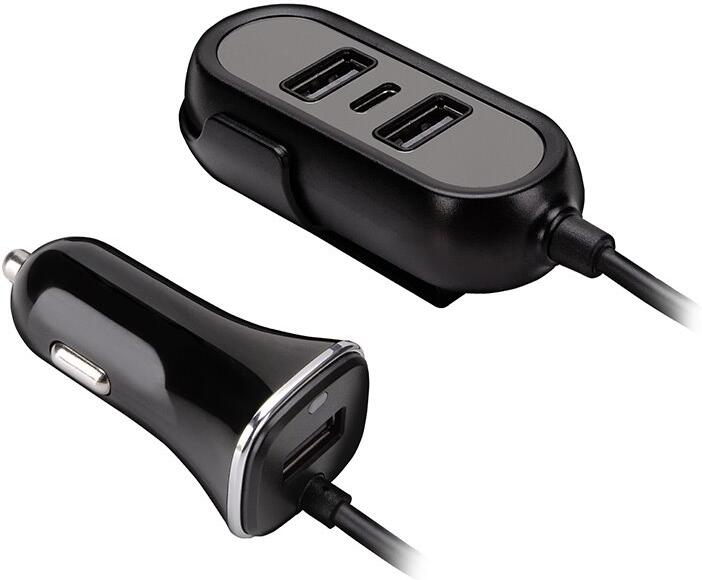 Nabíječka do auta TRACER 12-24V Multicharge 3xUSB 7,2A + PD 18W