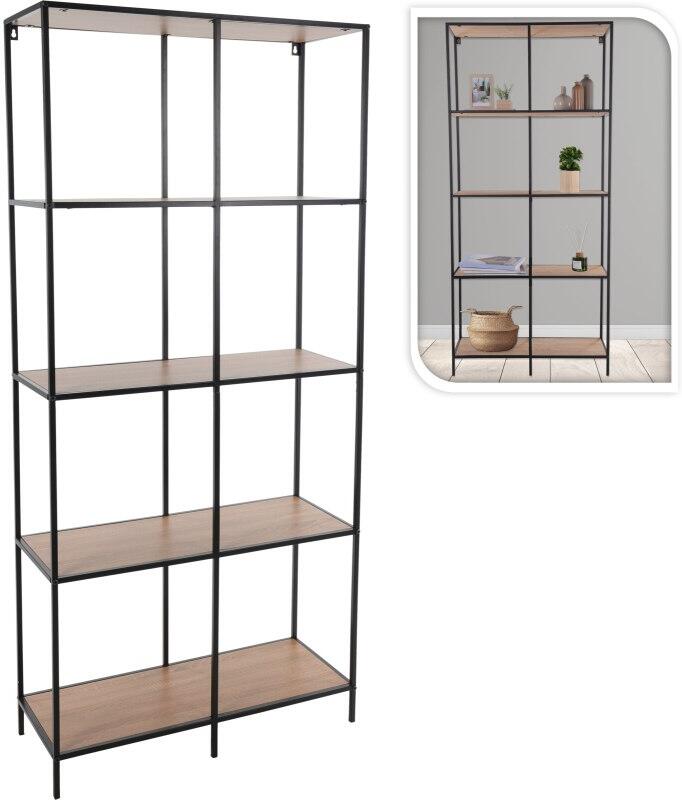 HOMESTYLING Regál s policemi 170x78 cm KO-NB1510160