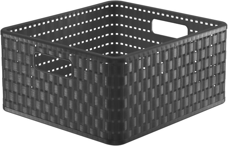 ROTHO Úložný box COUNTRY čtvercový 14L - antracit