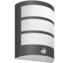 Python IR venkovní nástěnné LED svítidlo se senzorem 1x6W 500lm 4000K IP44, antracitové Philips