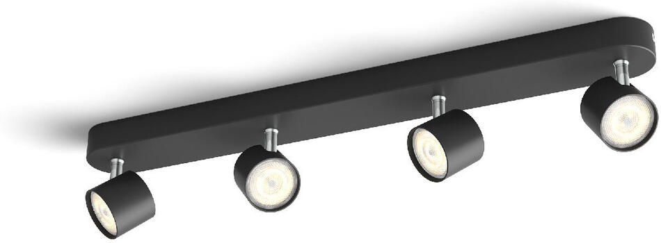 Star bodové LED svítidlo 4x4,5W 2000lm 2700K IP20 stmívatelné, černé Philips
