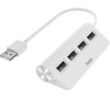 Hama USB hub, 4 porty, USB 2.0, 480 Mbit/s, bílý