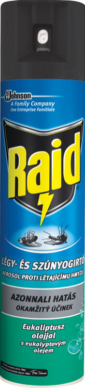 Raid sprej proti létajícímu hmyzu s eukalyptovým olejem, 400 ml