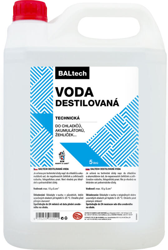 BALTECH destilovaná voda kanystr 5 l