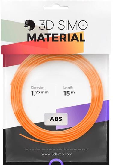 3DSimo Filament ABS II-oranž.,černá,bílá