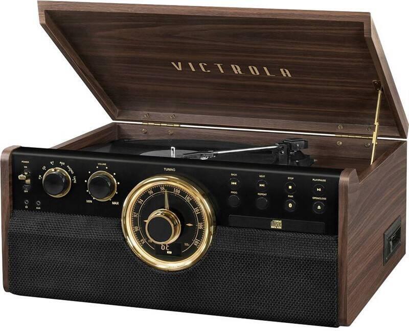Victrola VTA-270B Gramofon hnědý