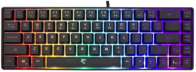 White Shark herní membránová klávesnice RONIN, US layout, černá (GK-2201) (RONIN-B-US)