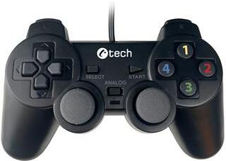 Gamepad C-Tech Callon pro PC/PS3, 2x analog, X-input, vibrační, 1,8m kabel, USB (GP-05)