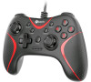Gamepad C-Tech Theon pro PC/PS3, 2 programovatelná makro tlačítka, 2x analog, X-input, vibrační, 1,8 (GP-09)