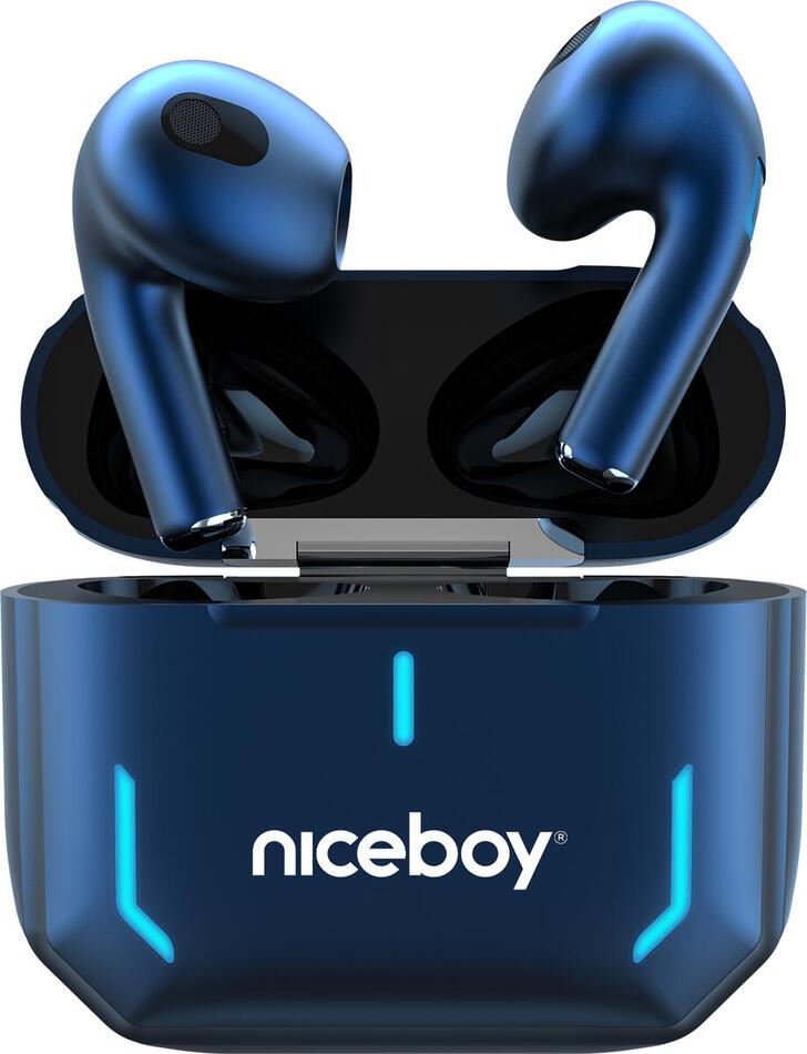 Bezdrátová sluchátka Niceboy HIVE SpacePods, modrá