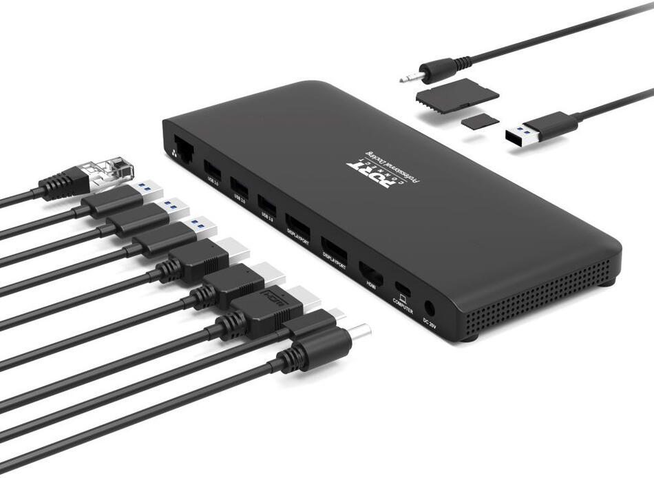 Nillkin PORT CONNECT Dokovací stanice pro kanceláře, USB-C, 2x4K, černá (901910W-EU)