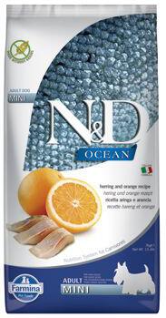 N&D OCEAN DOG Adult Mini Herring & Orange 7kg