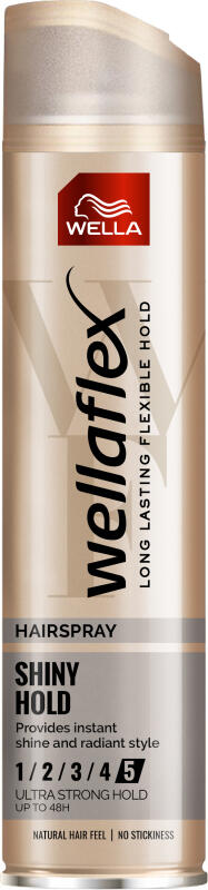 Wellaflex lak na vlasy Shiny Hold (5), 250 ml