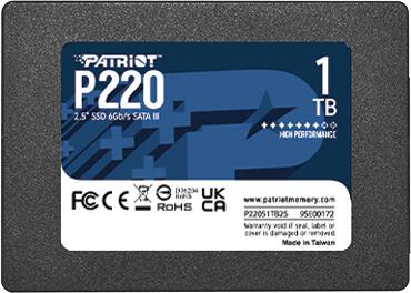 PATRIOT P220 / 1TB / SSD / 2.5" / SATA / 3R (P220S1TB25)