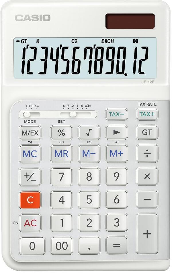Kalkulačka CASIO JE-12E-WE
