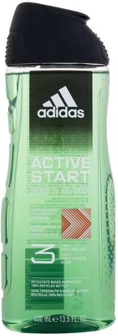 Sprchový gel Adidas Active Start Shower Gel 3-In-1, 400 ml