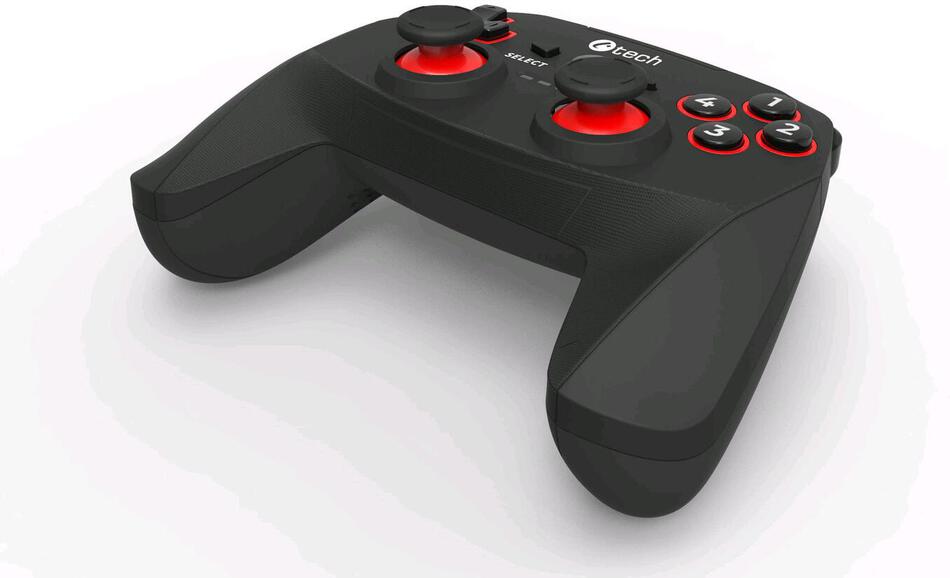 C-TECH Gamepad Khort pro PC/PS3/Android, 2x analog, X-input, vibrační, bezdrátový, USB (GP-12)