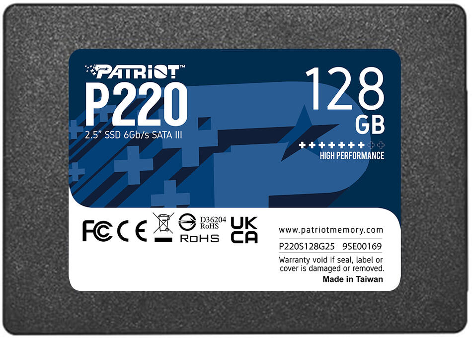 PATRIOT P220 / 128GB / SSD / 2.5" / SATA / 3R (P220S128G25)
