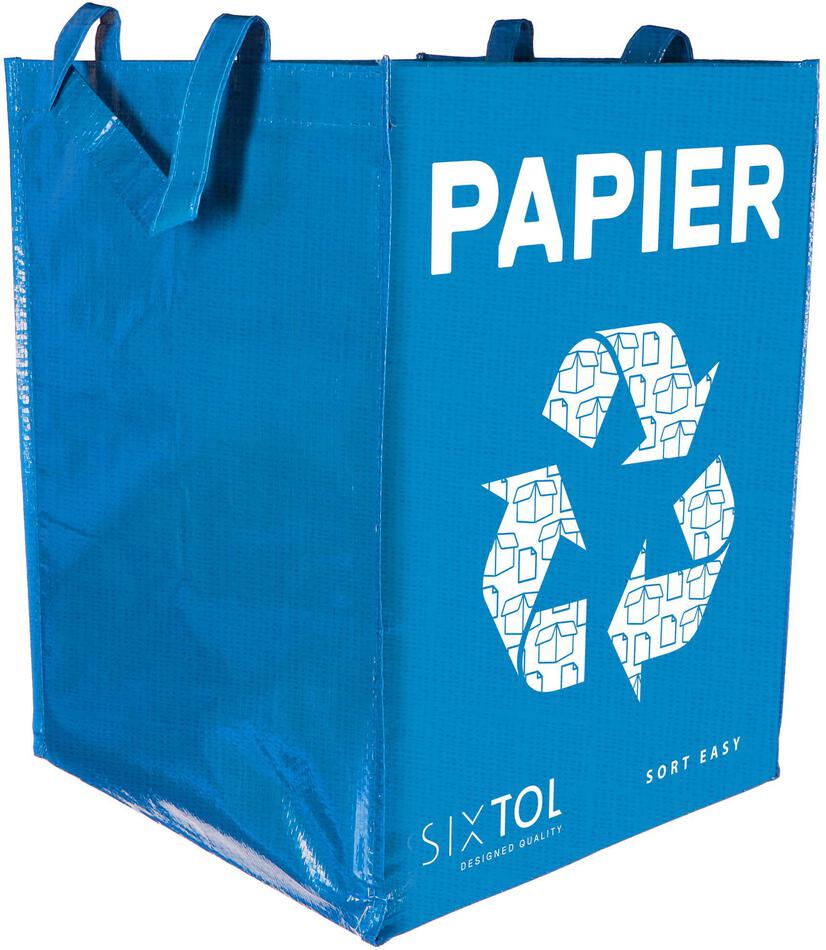 Taška na tříděný odpad SORT EASY PAPIER, 30x30x40cm, 36l SIXTOL