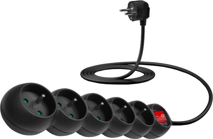 Connect IT 5z, 2m, svyp, černý