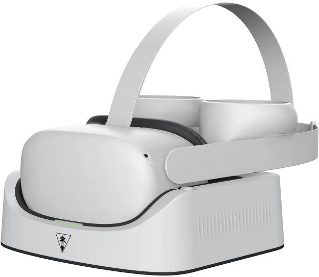 Turtle Beach Fuel Compact VR nabíjecí stanice pro Meta Quest 2, bílá/šedá (TBS-0040-05)