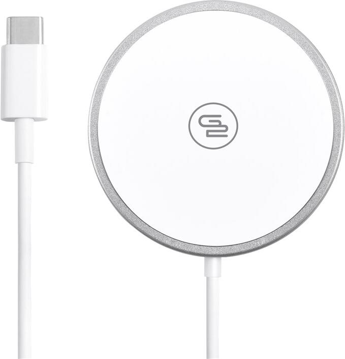 Bezdrátová nabíječka GoGEN s MagSafe funkcí, bílá