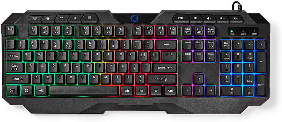 Wired Gaming Keyboard NEDIS GKBD110BKUS