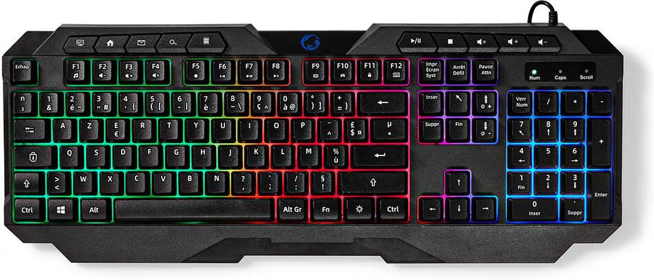 Wired Gaming Keyboard NEDIS GKBD110BKFR