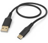 Hama kabel USB-C 2.0 typ A-C 1,5 m Flexible, silikonový, černá