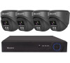 Kamerov set Securia Pro NVR4CHV4S-B DOME IP, 4Mpx, 4 kamery, PoE NVR, ern