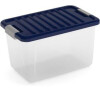 Box KIS W Box S transparentní, indigo modrá