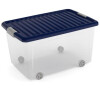 Box KIS W Box L transparentní, indigo modrá