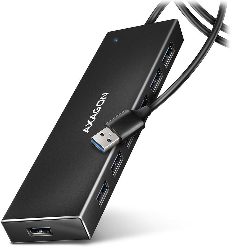AXAGON hub USB-A / HUE-F7A / USB 3.2 Gen1 / 7x USB-A / hliníkové tělo / 1m