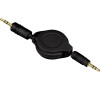 Hama Roll-Up Cable 3.5 mm Plug - Plug, stereo, black