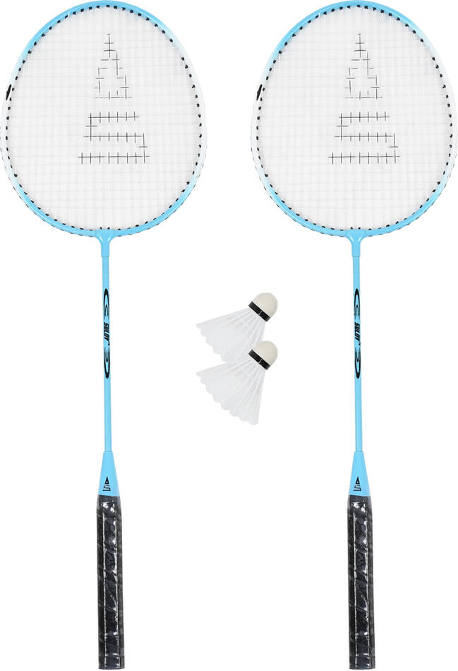 Badmintonový set SULOV® RULYT®, 2x raketa, 2x míček, vak - světle modrý