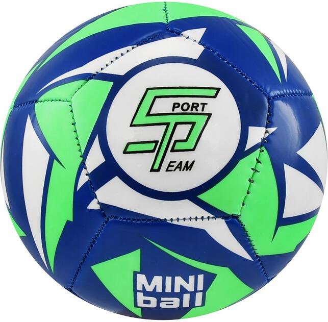 Fotbalový míč miniball SPORTTEAM® S2, modro-neon.zelený