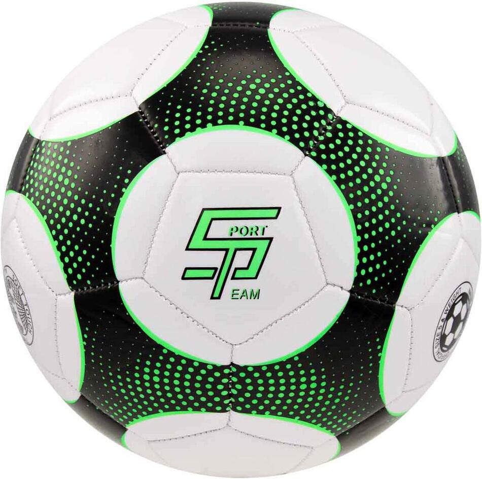 Fotbalový míč SPORTTEAM® S2, vel.5, černo-zelený