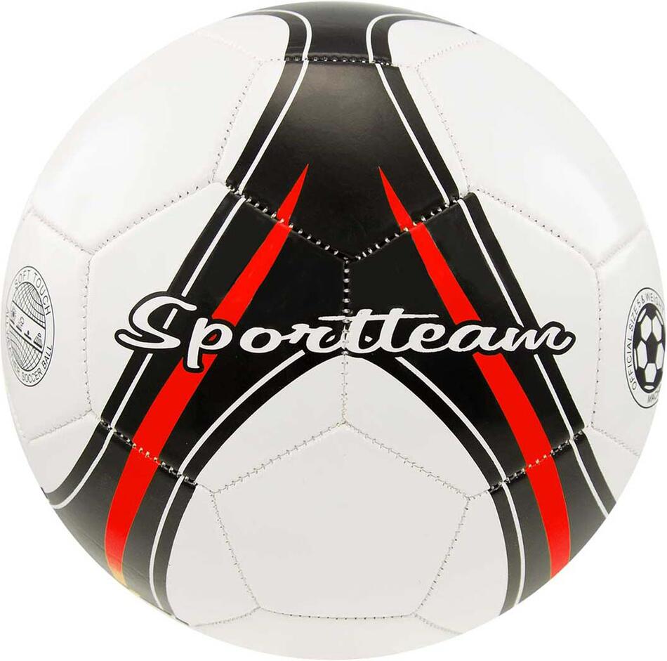 Fotbalový míč SPORTTEAM® S2, vel.5, černo-červený