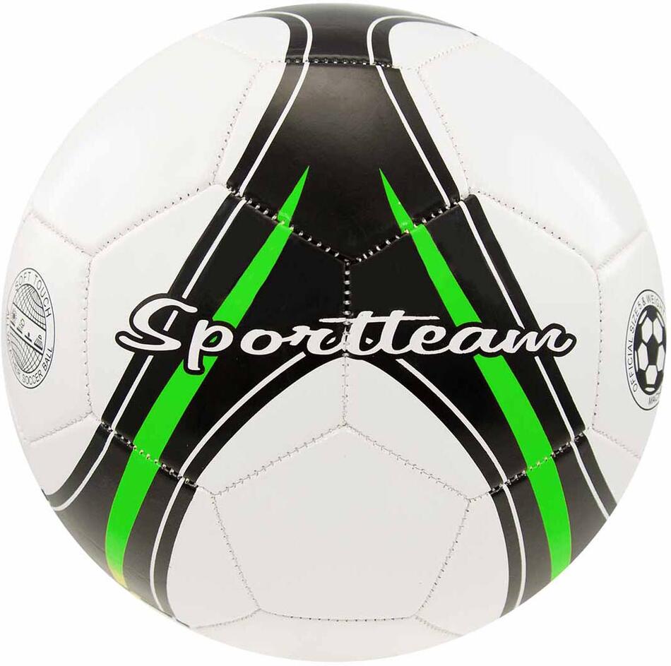 Fotbalový míč SPORTTEAM® S2, vel.5, černo-zelený