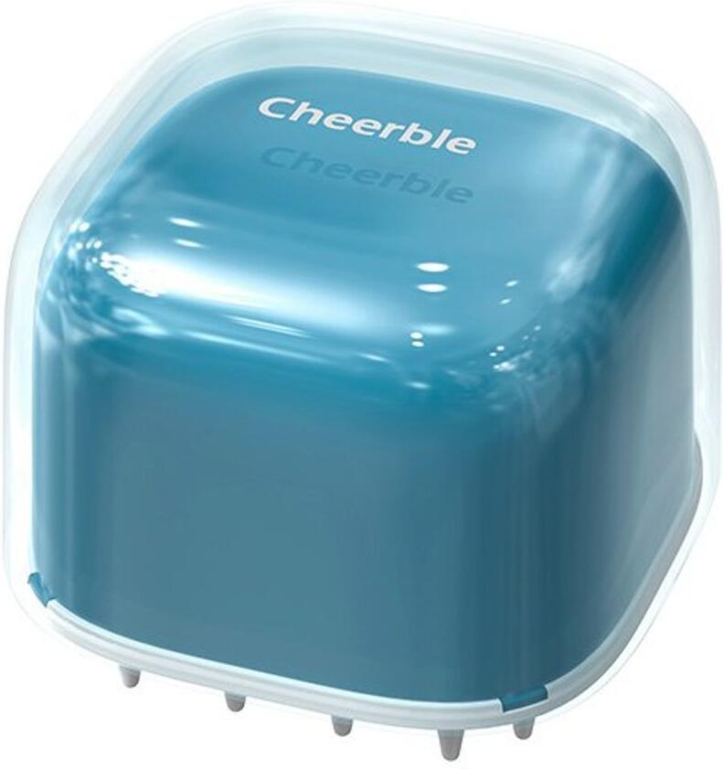 Cheerble masážní hřeben pro kočky - Seasalt Blue