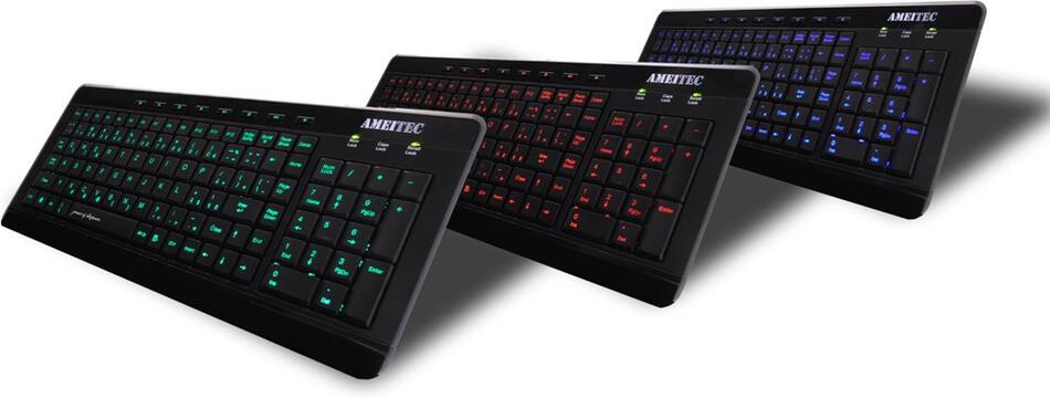 EXACTGAME AMEI AM-K3001G/Drátová USB/CZ layout/Černá