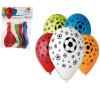 Nafukovac balonky Smart Balloons fotbal, 12'', prmr 30 cm, 5 ks