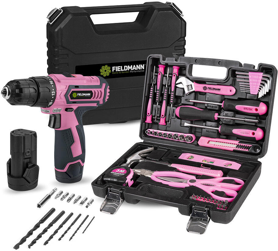 Set vrtačka Fieldmann FDV 10253-A + Dámská sada nářadí Fieldmann FDG 5019-51R